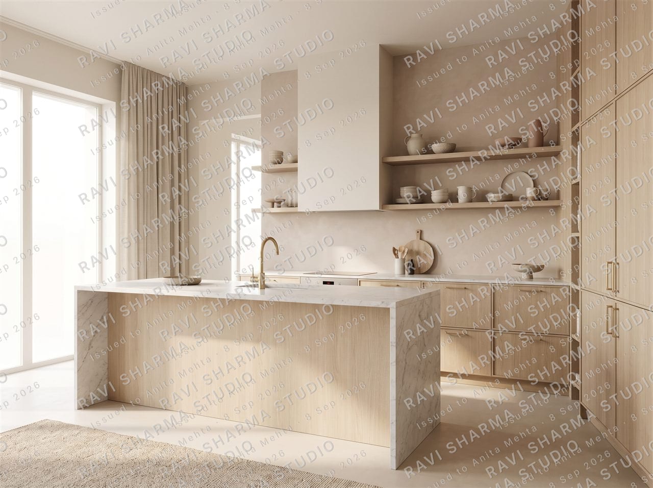 The same render as a client sees it